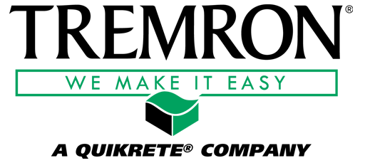 Tremron logo with tagline "We Make It Easy" and "A Quikrete Company" below a green and black cube.